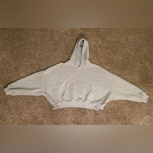 Sebastien Ami Cropped Hoodie (Heather Grey) size xxl